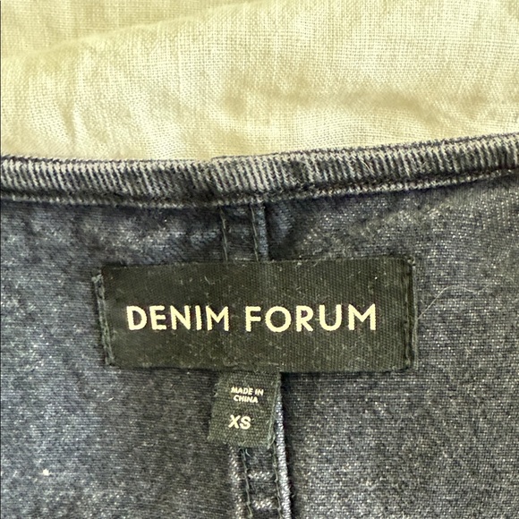Denim Forum Charcoal Buttoned Vest - Picture 3 of 4